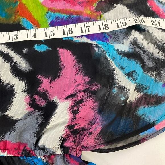 Calessa Blouse Art to Wear Beaded Flutter Sleeves Small - Picture 9 of 11